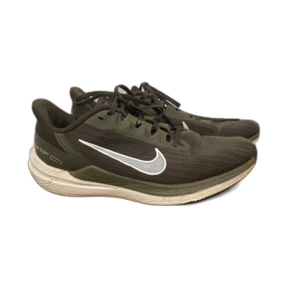 Nike DD6203-300 Men's Running Shoes Black Olive Mesh US 7.5 Breathable Comfort